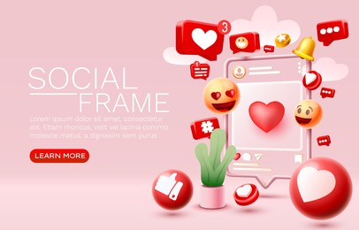 i like this, with lots of icons, chat for people to communicate. vector illustration