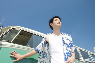 man staring into the distance