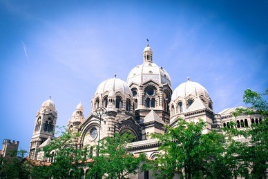 cathedral major in marseille, france