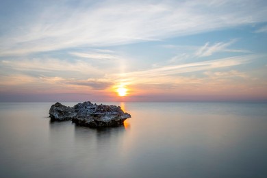 sunrise san foca , lecce ,italia longe exposure
