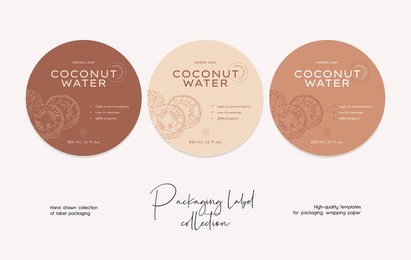 hand drawn line art vector food label packaging design template. food illustration of elegant signs and badges for cafe, restaurant.