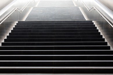 stairs in the metro of city hamburg, germany