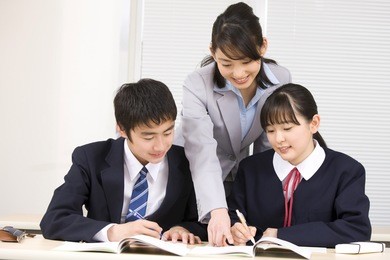 an institute teacher and a school boy