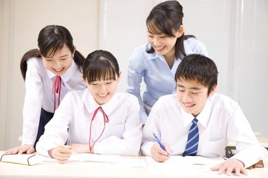 an institute teacher and a school boy