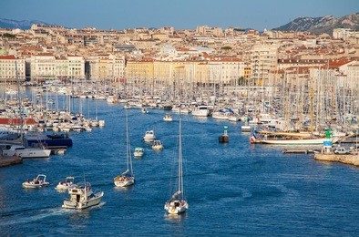 the old sea-port of marseille, france (view port)