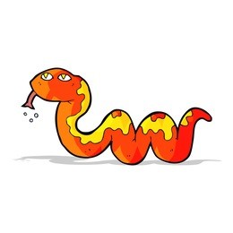 cartoon snake