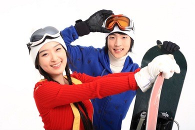 couple in winter sports