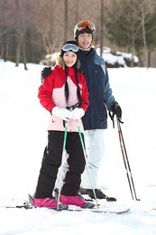 couple in winter sports
