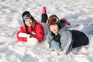 couple in winter sports