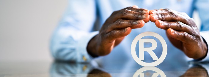 trademark and intellectual property patent. register brand law