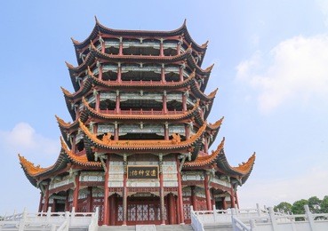  fule buddhist pagoda at mianyang,china