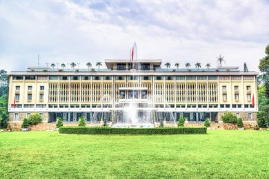 independence palace in ho chi minh city, vietnam. independence palace is known as reunification palace and was built in 1962-1966.