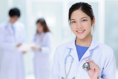 young asian doctor portrait 