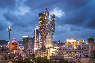 macau, china city skyline.