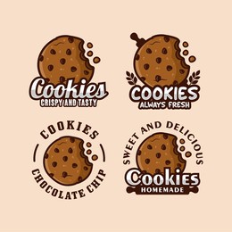 cookies vector design logo collection