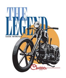 motorcycles image vector illustration for your t shirt