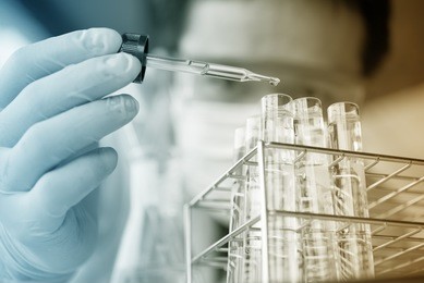 test tubes closeup,medical glassware