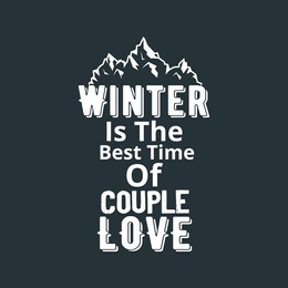 hello winter, winter couple love, and a typography tee shirt. winter logos and emblems for invitations, greeting cards, tee shirt, prints, and posters design