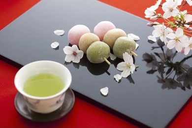 an image of three-color dumpling