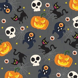 halloween holiday pattern background card vector illustration design
  wallpaper