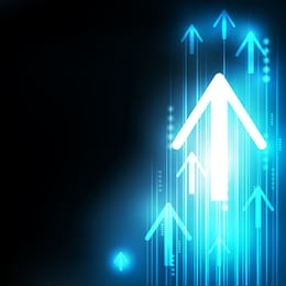 abstract blue arrows technology communicate background, vector illustration