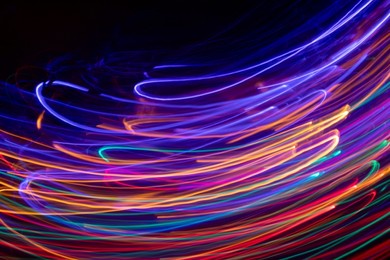 abstract background with drawing of color light