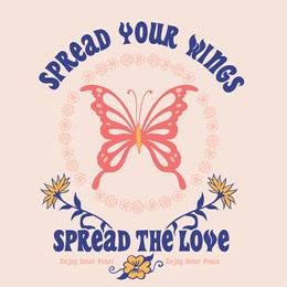 butterfly vector graphic for women