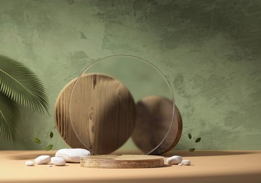 3d rendering abstract platform podium product presentation backdrop