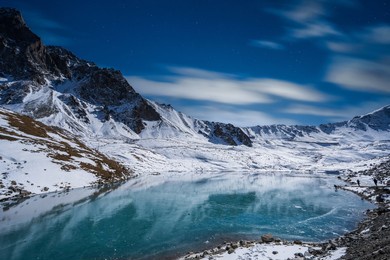 the haxilegen mountain in xinjiang, china