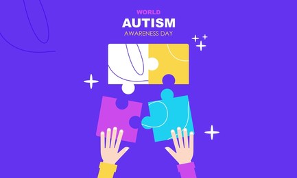 world autism awareness day illustration vector