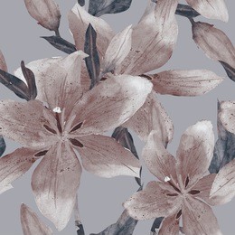 lily seamless pattern