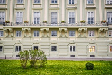 balcony at the hofburg palace in vienna