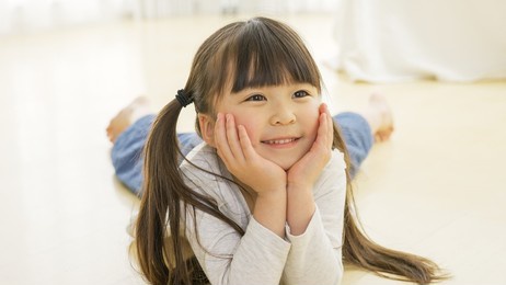 asian child in the room