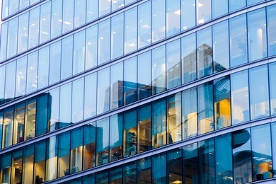 window office room building for background 