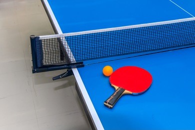 equipment for table tennis.