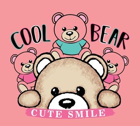 cool bears and cute smile