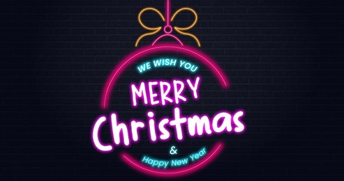 we wish you a merry christmas and happy new year lettering