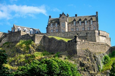 the edinburgh castle on a sunny day