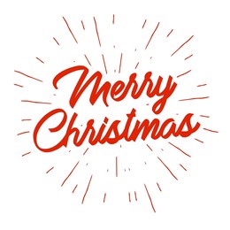 merry christmas. vector text calligraphic design.