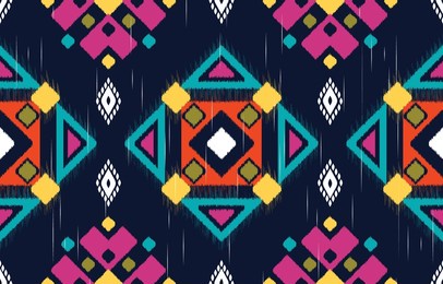 geometric ethnic oriental ikat pattern traditional design for background, abstract ethnic geometric pattern background design wallpaper, indian border. traditional print vector illustration.