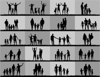 family silhouettes