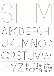 slim font