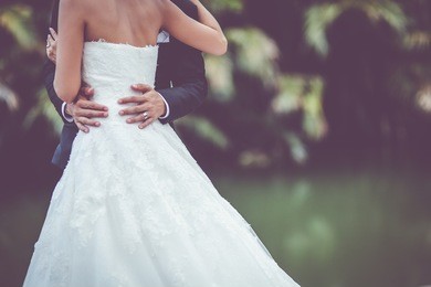 wedding dress and wedding gown