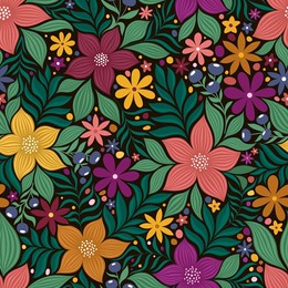 black vector background with bright multicolored colors