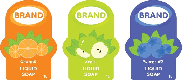 label template. liquid soap. vector file.
