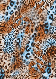 leopard animal pattern. design for cheetah colored textile fabric printing. suitable for fashion skin use.