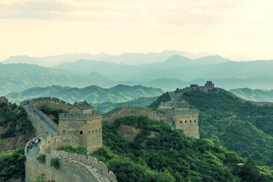 beijing great wall in china, the majestic great wall, a symbol of china. 