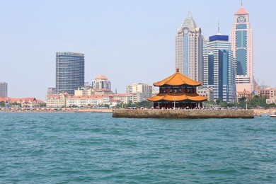 seaside chinese city, qingdao, where tsingtao beer was made