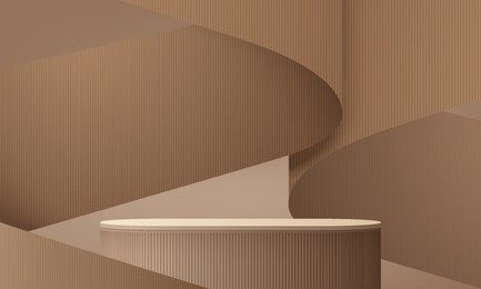 cylinder abstract minimal scene with geometric platform. summer background vector 3d rendering with podium. stand to show cosmetic products. stage showcase on pedestal modern 3d studio beige pastel