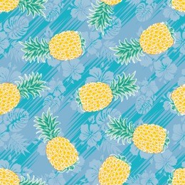 seamless pineapples background pattern
